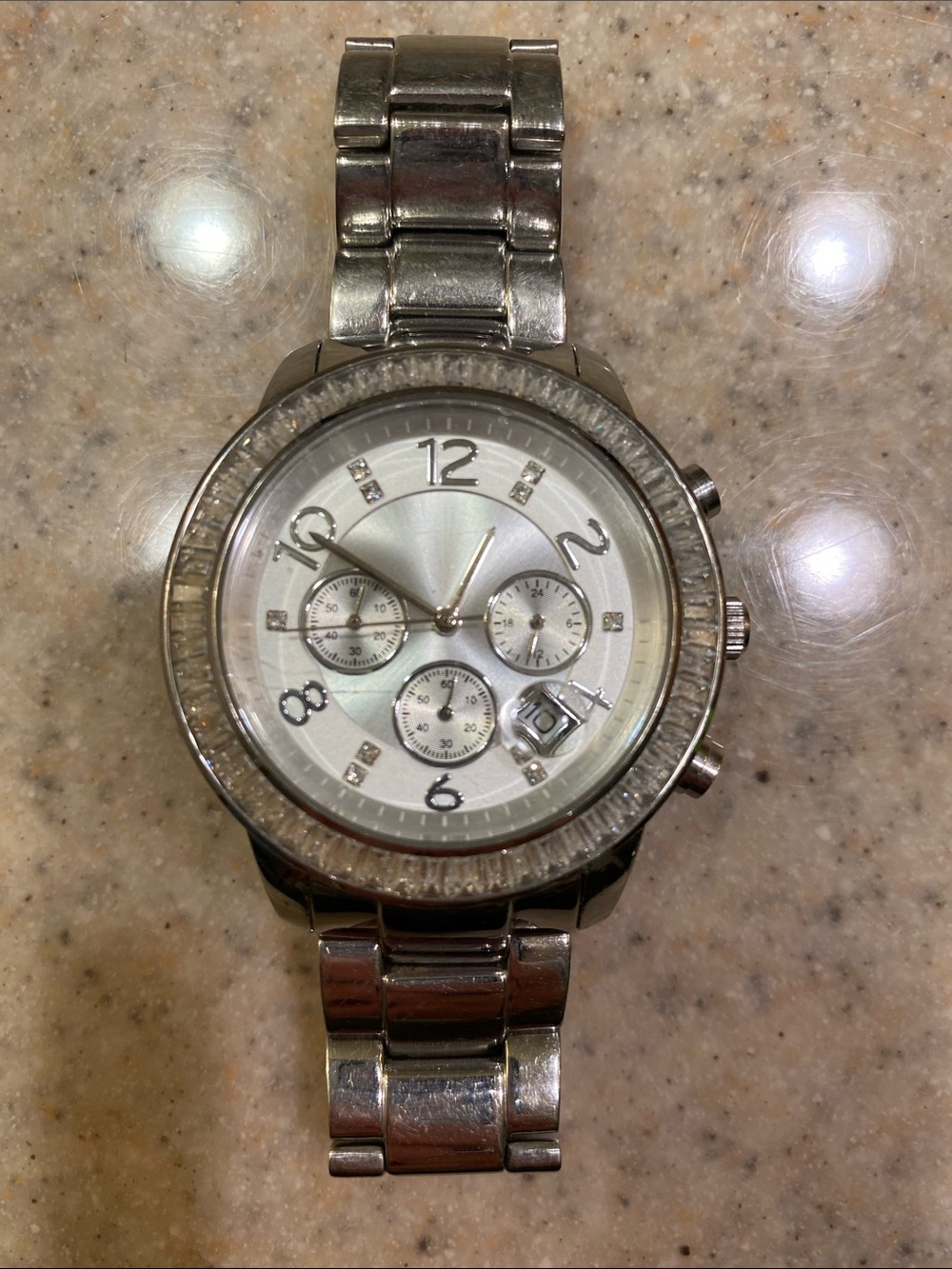 Silpada Silver Tone Women's Watch with Crystal Accents